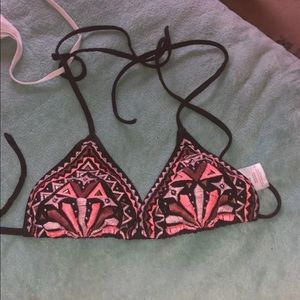 Pink swim suit top